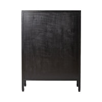 Sansha Pigeon Hole Bookcase Black