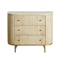 Deva 3 drawer Chest with Marble Top