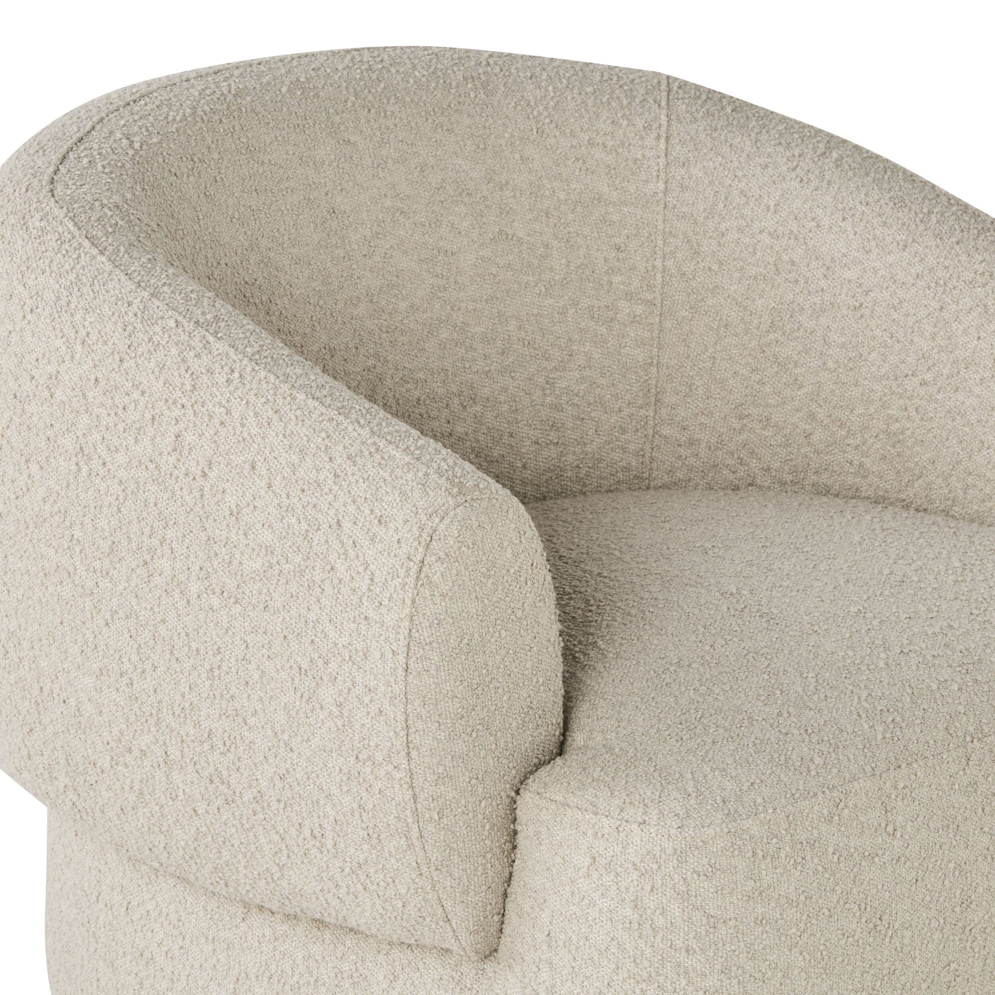 Lyra Swivel Occasional Chair Boucle Cloud Grey