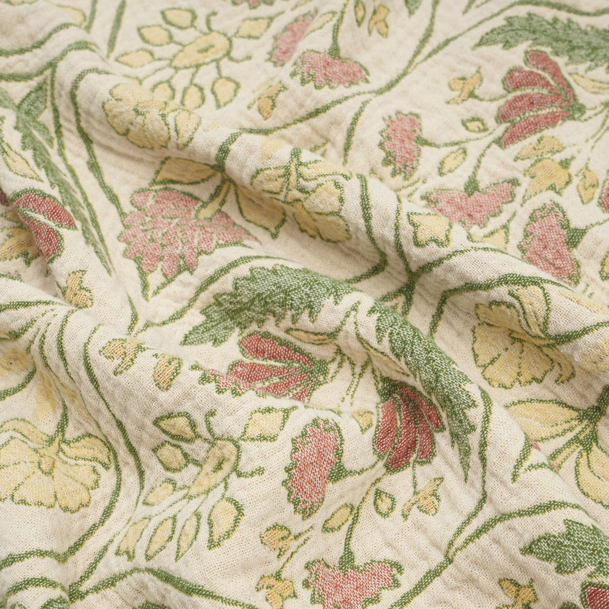 Jacquard Garden Cotton Throw 130x170cm Damask
