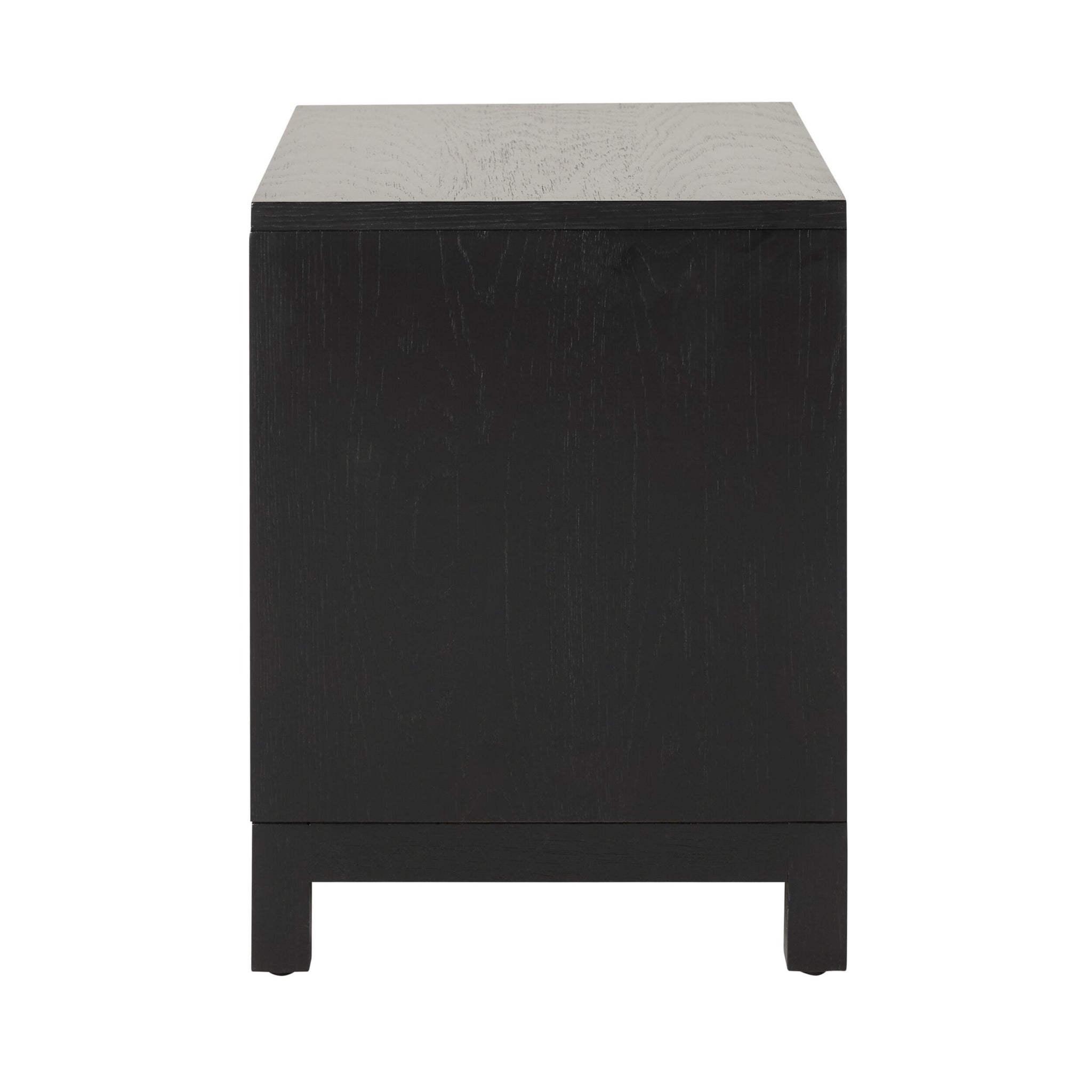 Avalon Small 2 Drawer Bedside Black