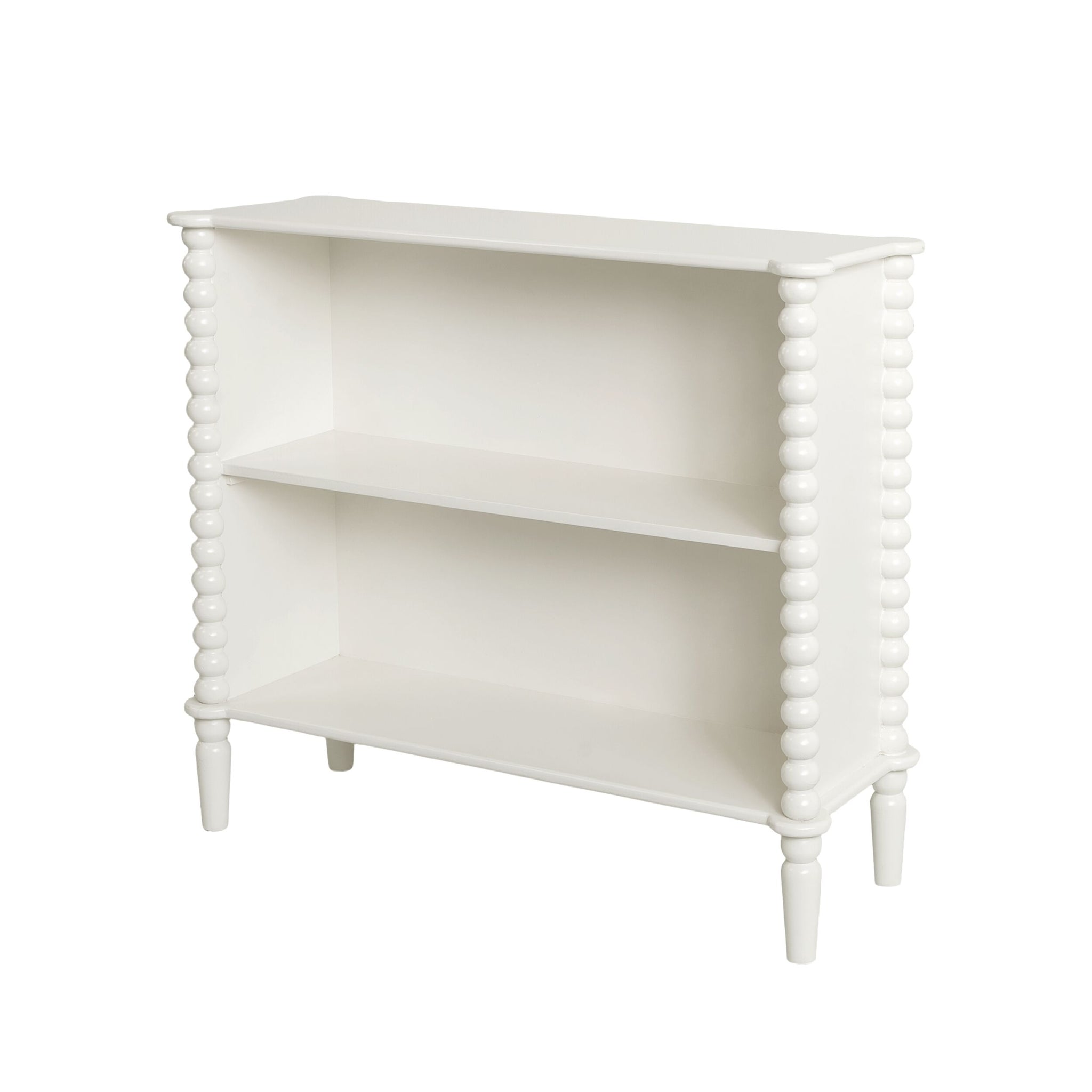 Maisie Small Bookcase White 90x80cm