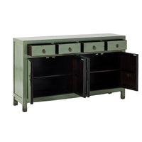 Sansha 4 Door & 4 Drawer Sideboard Sage Green