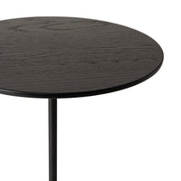 Swirl Round Side Table Black