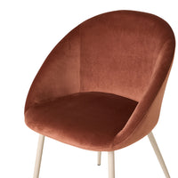 Aubrey Velvet Dining Chair Toffee