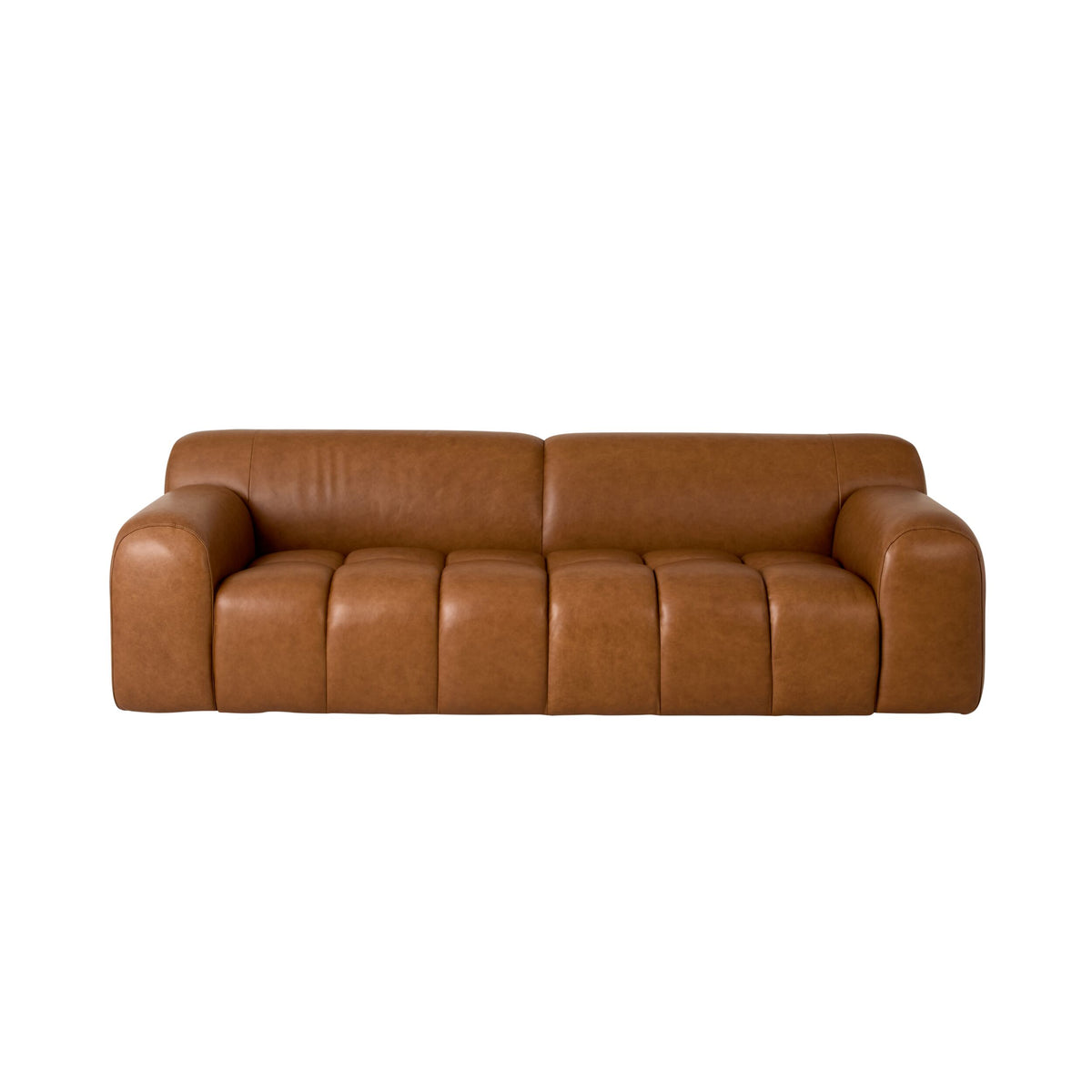 Alexis 3 Seater Leather Sofa Dakota Saddle