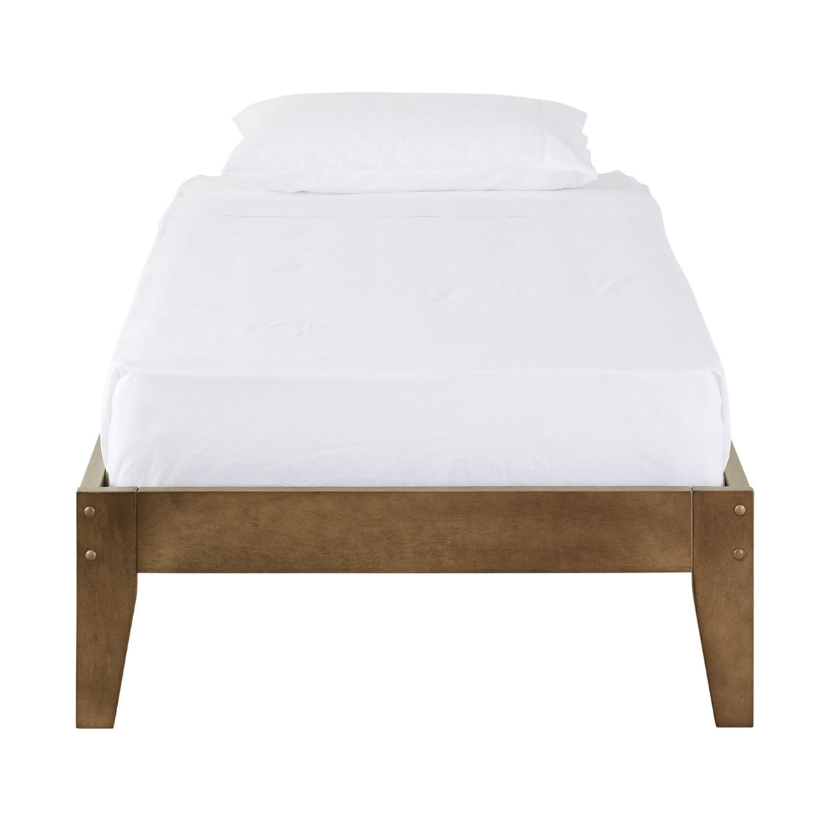 Kyan King Single Bed Base Chestnut