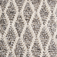 Braided Diamond Grey & Cream Runner 200x70cm