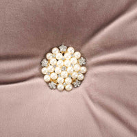 Midnight Max Rose Decorative Button Cushion 40x60cm