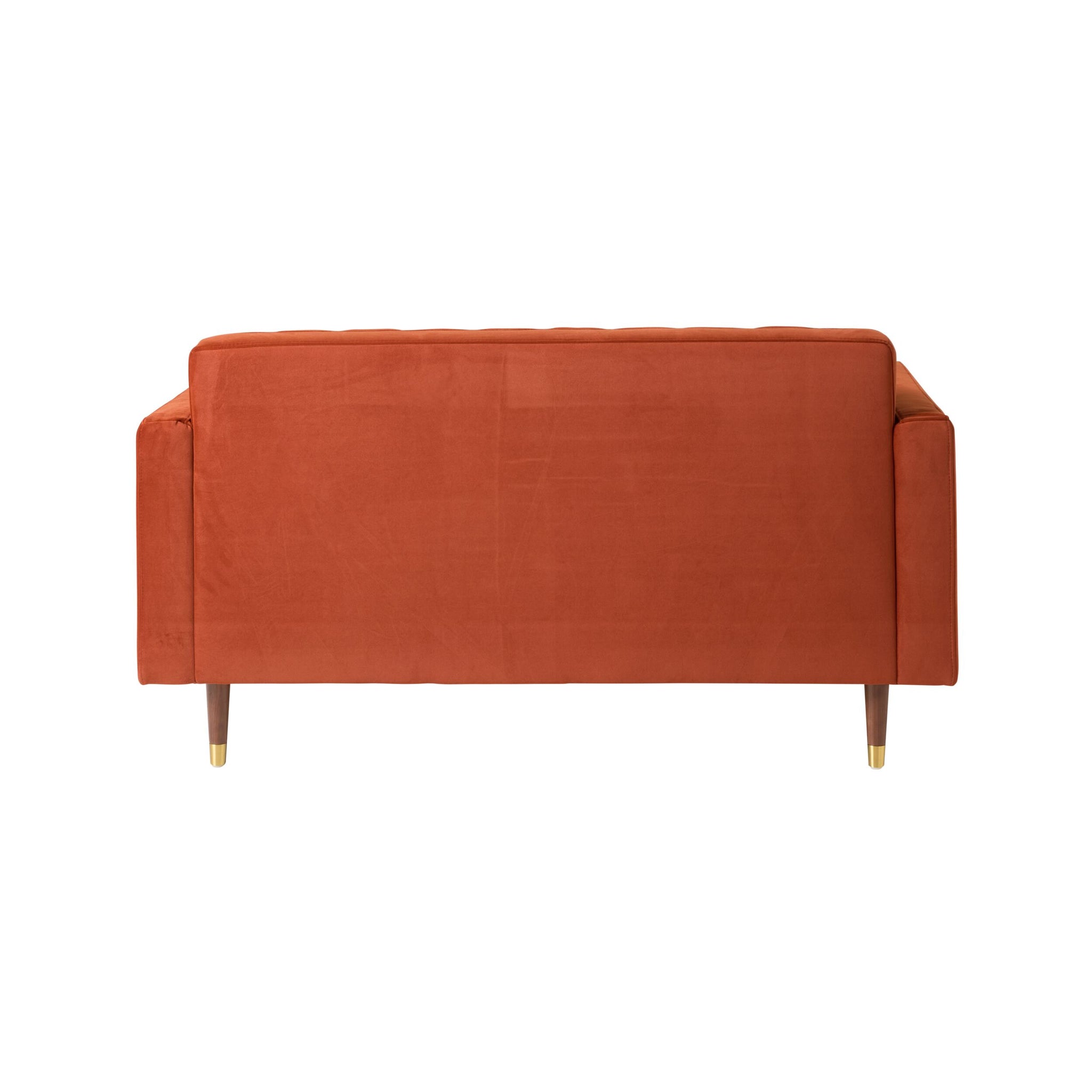 Stitch 2 Seater Velvet Sofa Copper