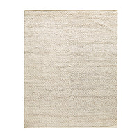 Pebbles Hand Woven Cream Cotton Wool Rug 240x300cm
