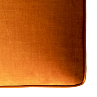 Lisette Velvet Ottoman Burnt Orange Custom C-009