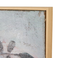 Blossom Beautiful Framed Hessian Print 100x140cm