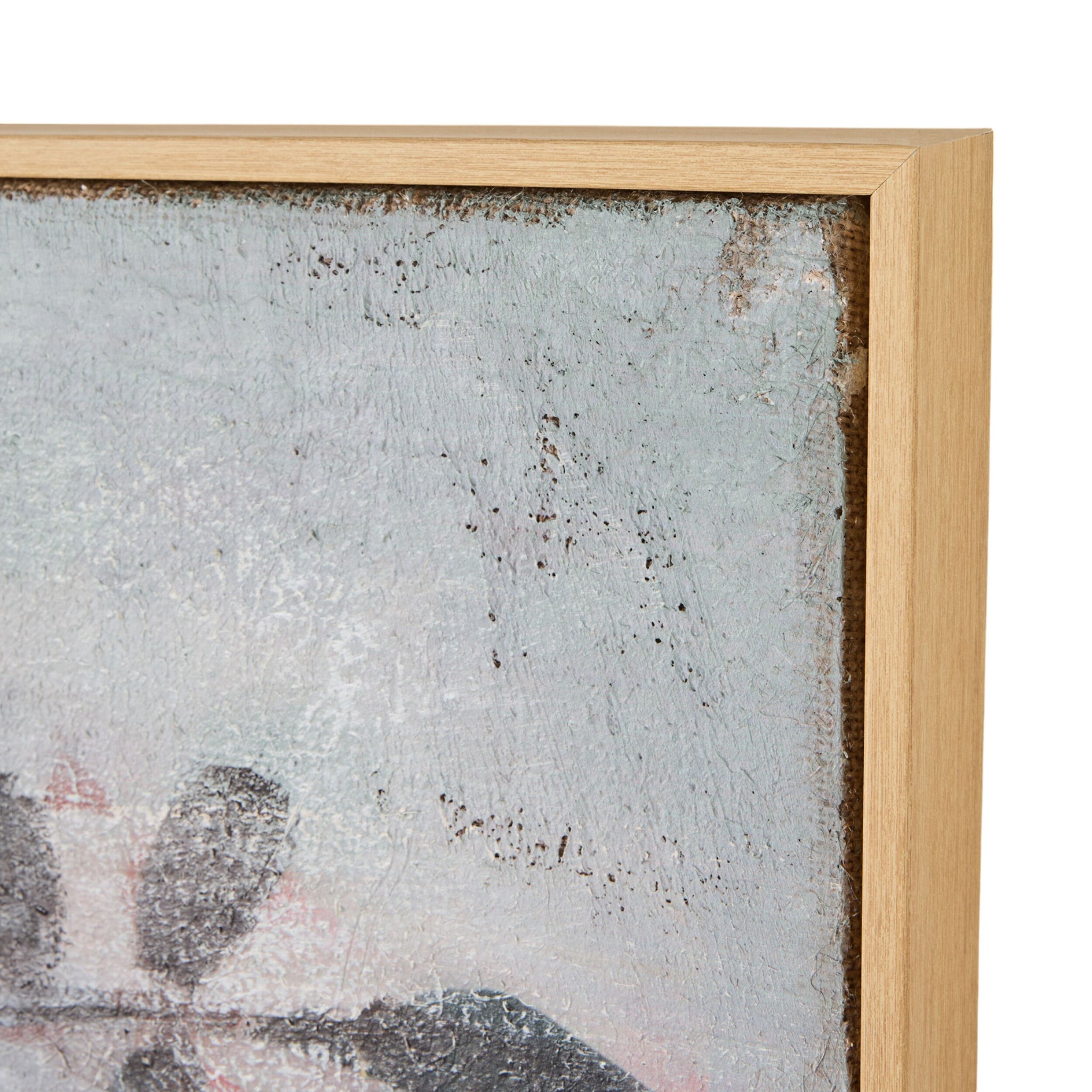 Blossom Beautiful Framed Hessian Print 100x140cm