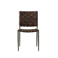 Leather Weave Dining Chair