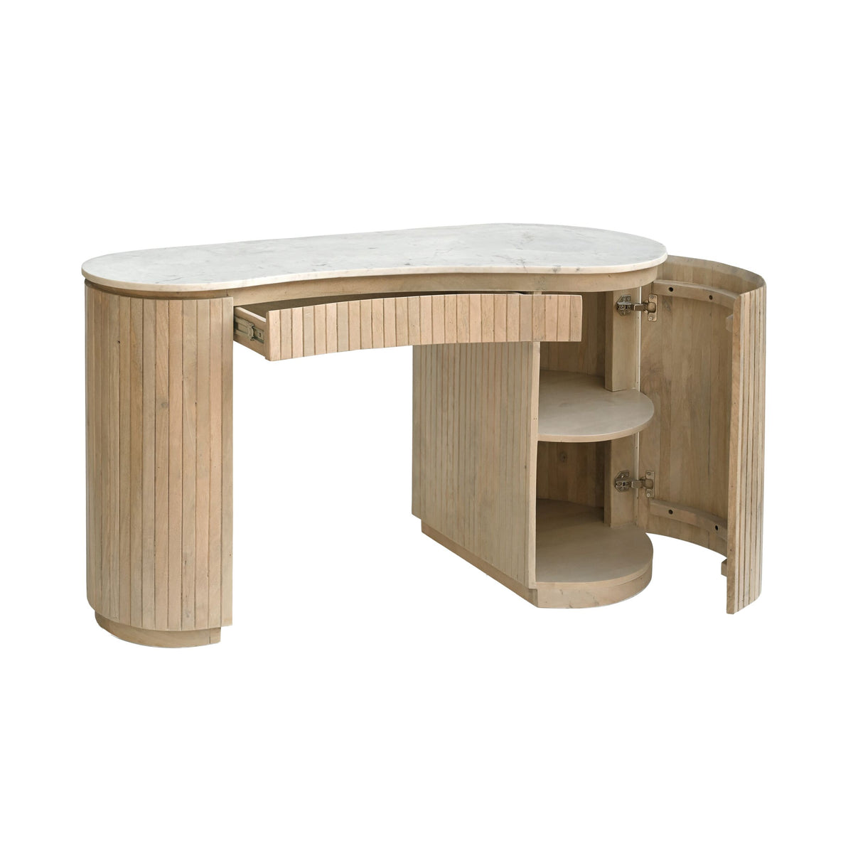 Deva Double Pedestal Desk Natural – Early Settler Australia