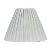 Isabella Pleated Tapered Shade White 25cm