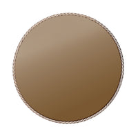 Nautilus Round Metal Mirror Brass 75cm