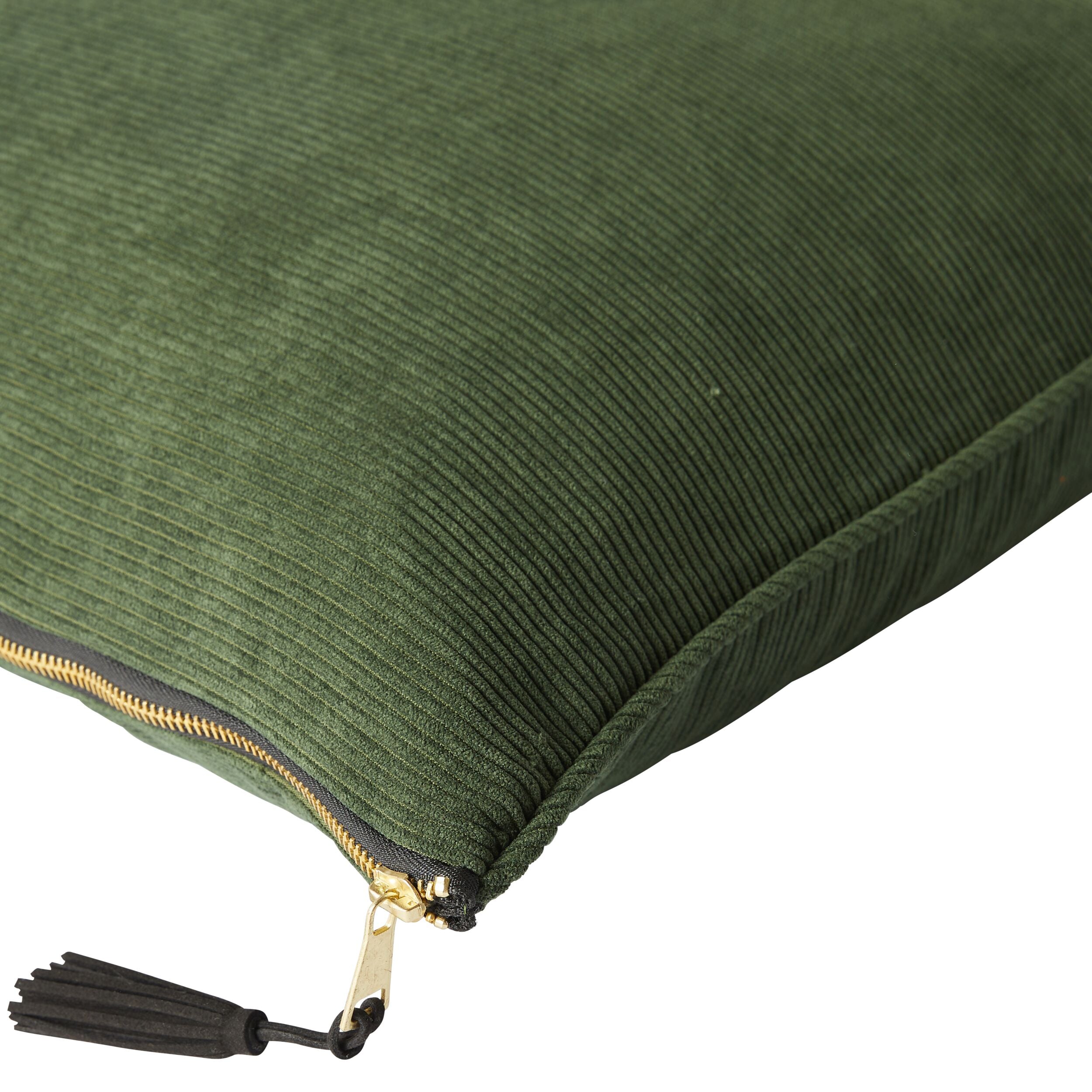 Cord Green Cushion 50x50cm