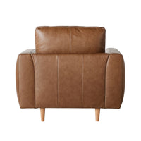 Harrison Leather Armchair Dakota Chestnut