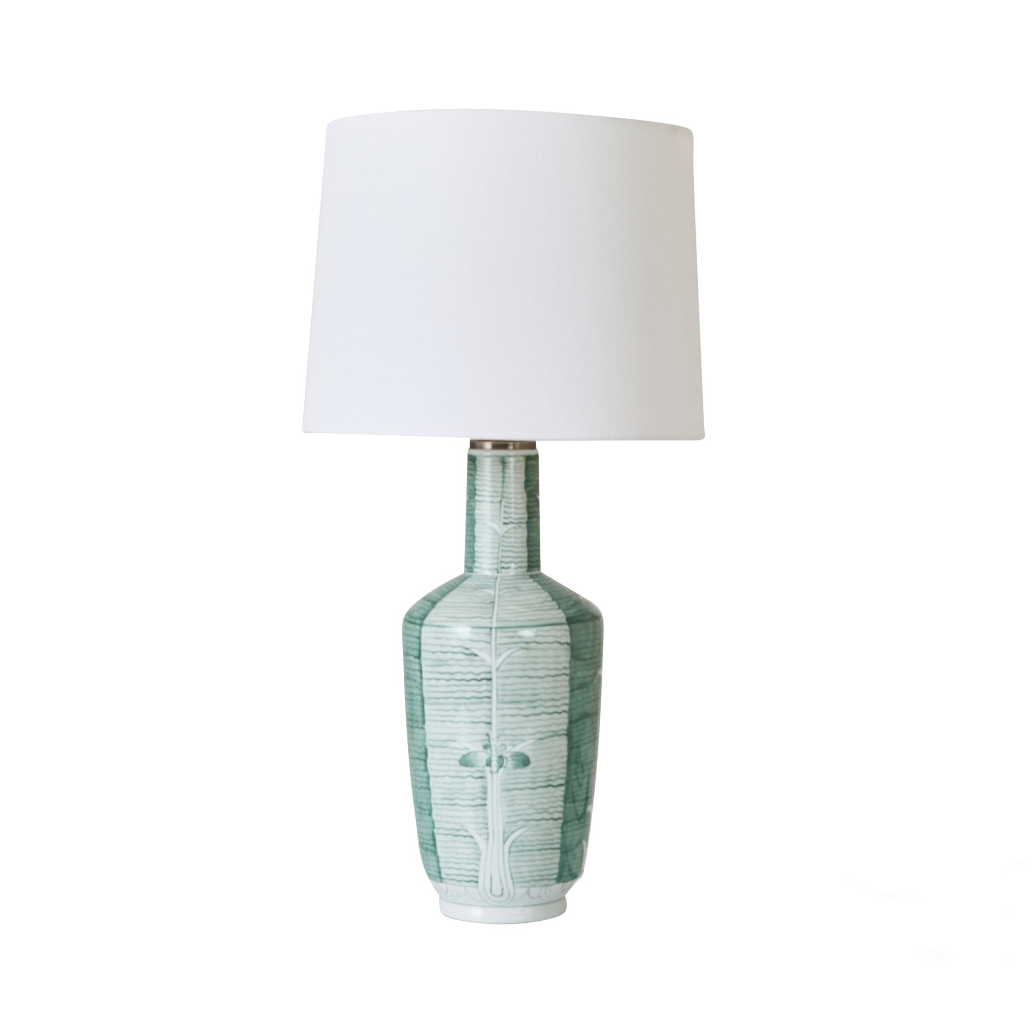 Green Lotus Table Lamp 56cm
