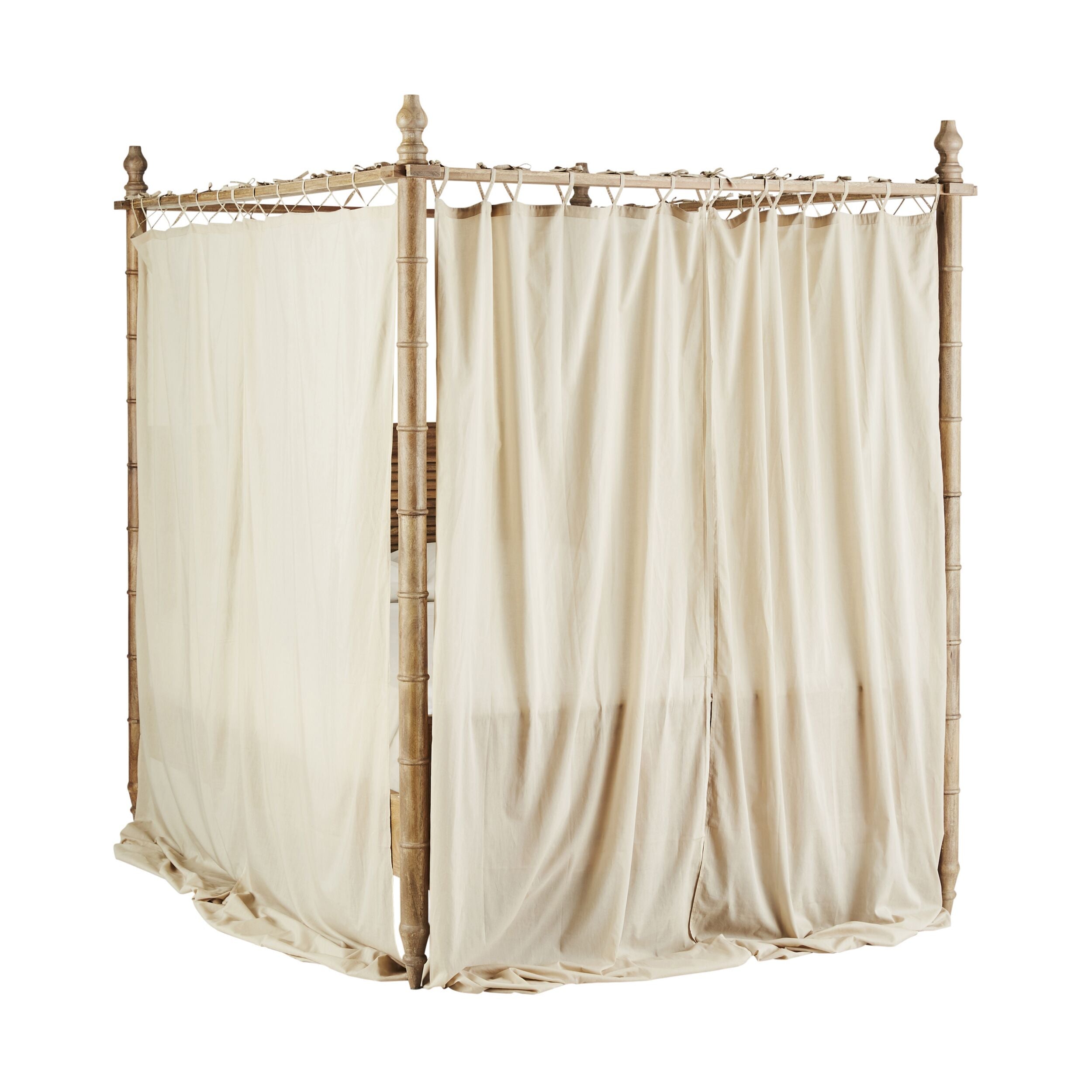 Hampton Mango Wood King Canopy Bed