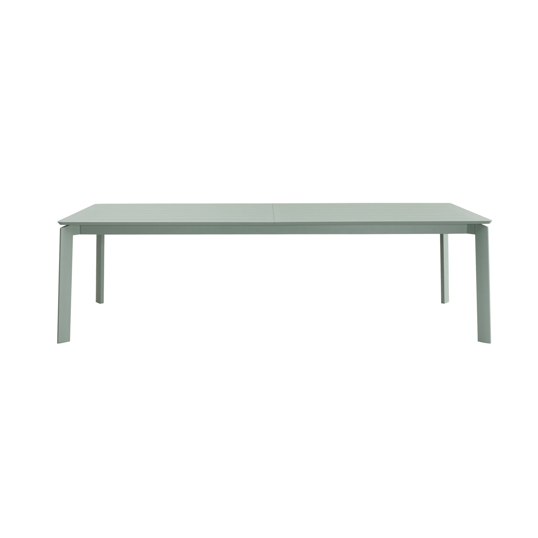 Santana Aluminium Dining Table 260cm (Extends to 370cm) Steely Green