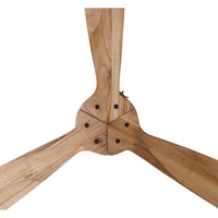 Suva Indoor DC Ceiling Fan with Remote - Natural Timber 163cm