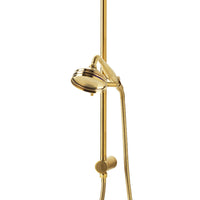 Malvern Shower Rail Brushed Brass