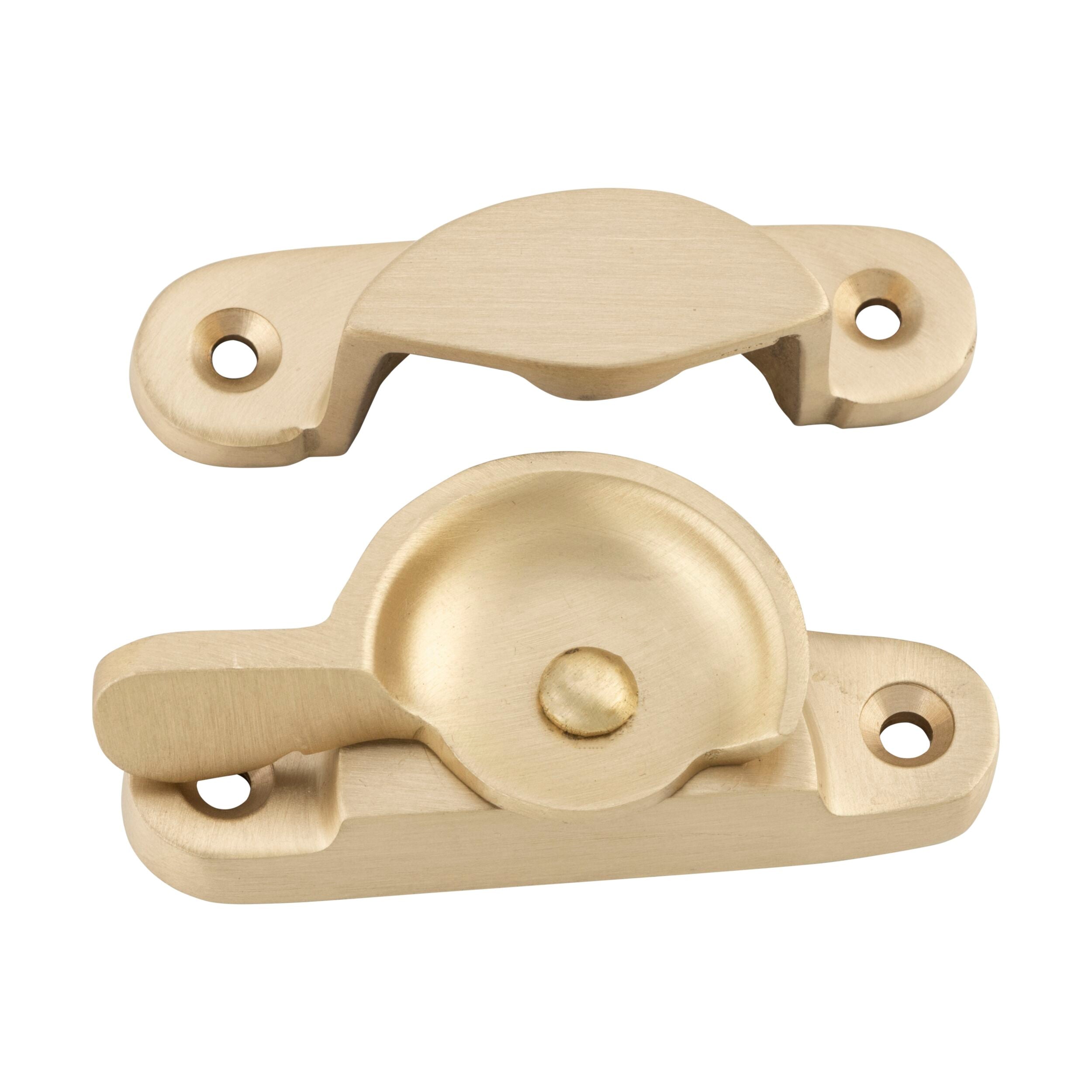 6667 Sash Fastener Classic Satin Brass L65xW25mm