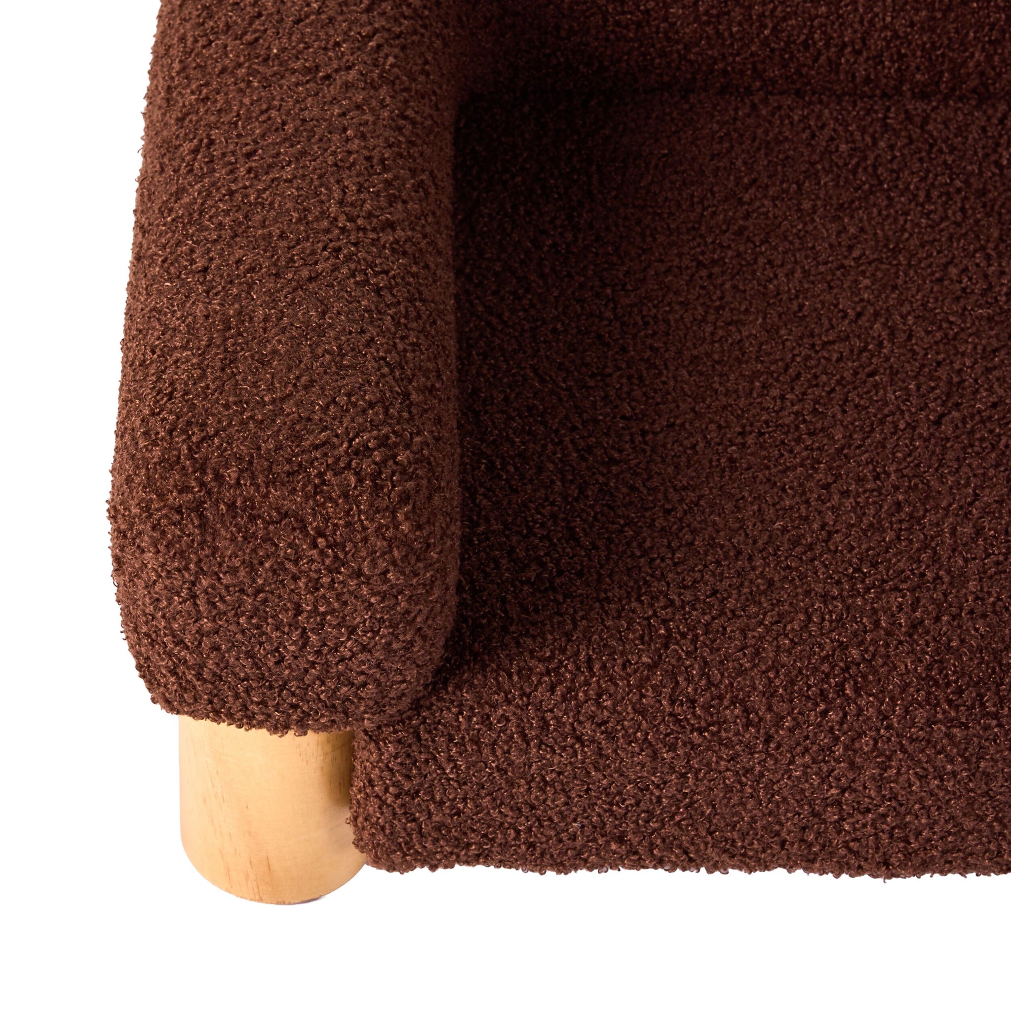 Maggie Boucle Pet Bed Chocolate