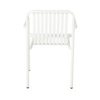 Kasper Aluminium Dining Chair White