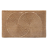 Swirl Vinyl Back Coir Doormat 75x45cm