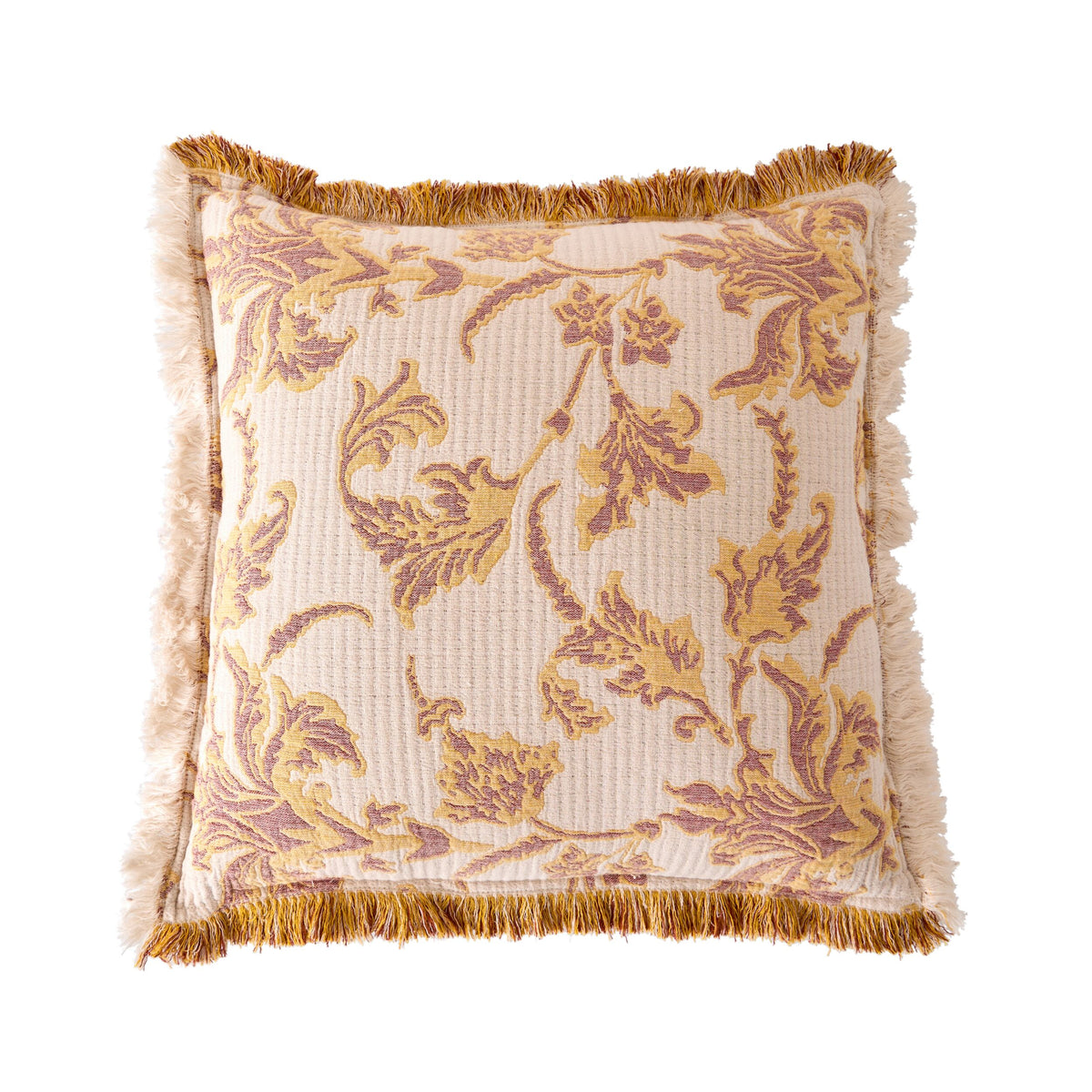 Jacquard Garden Cotton Cushion 50x50cm Brocade