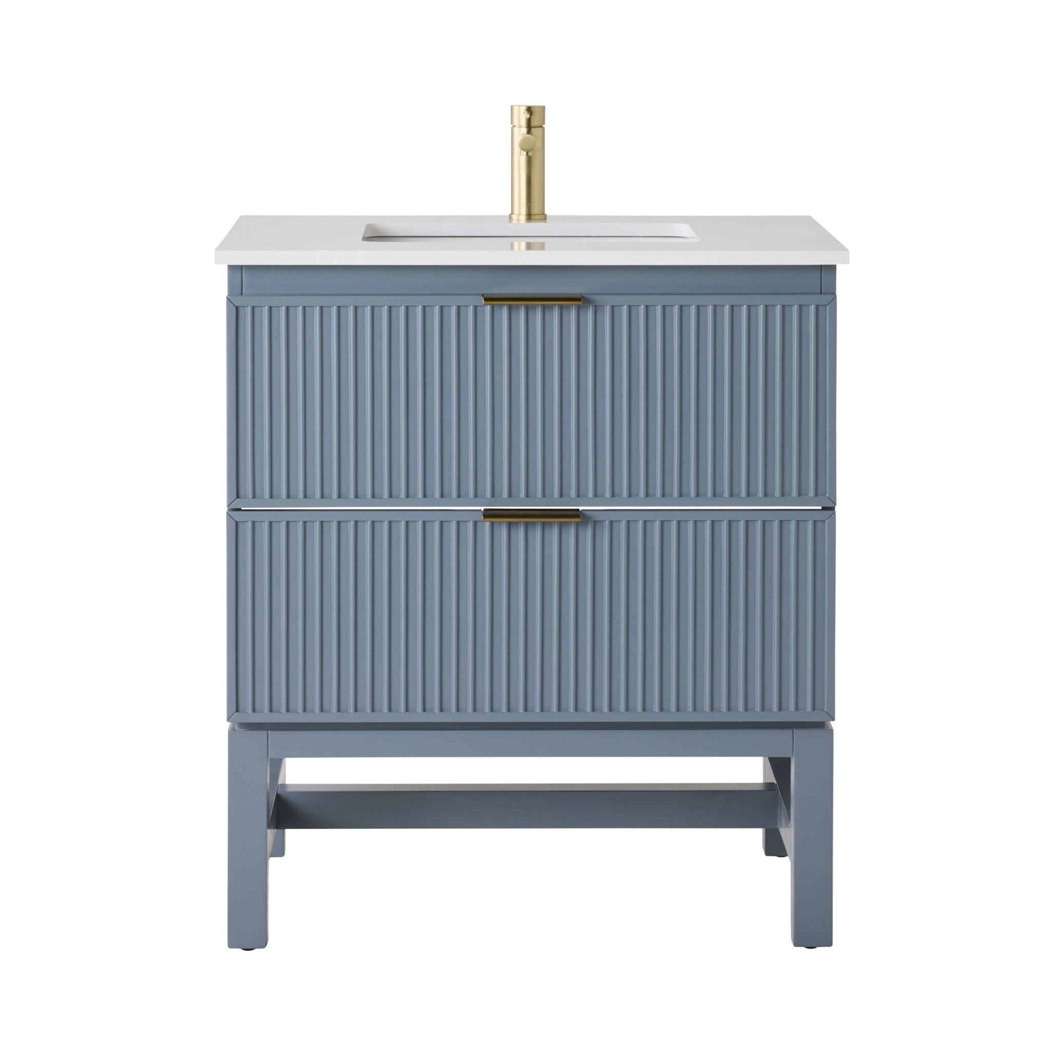 Lennox Single Vanity Slate Blue 790mm