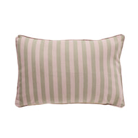 Aruba Solid and Striped Outdoor Cushion Taupe 35x55cm