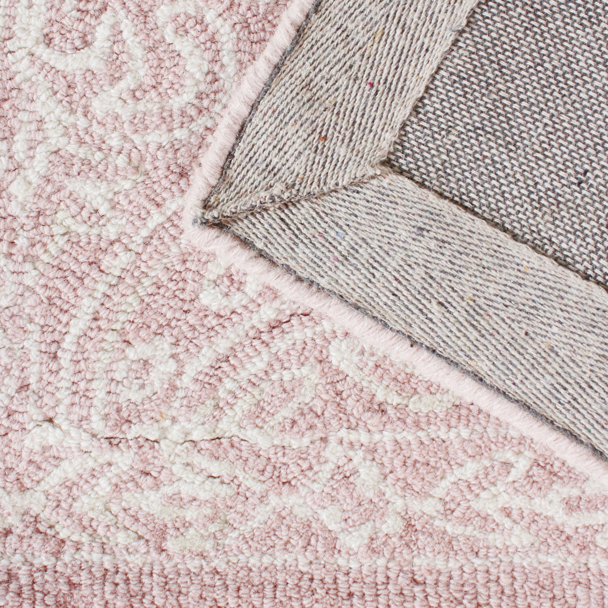 Henna Handtufted NZ Wool Runner Blush 70x200cm