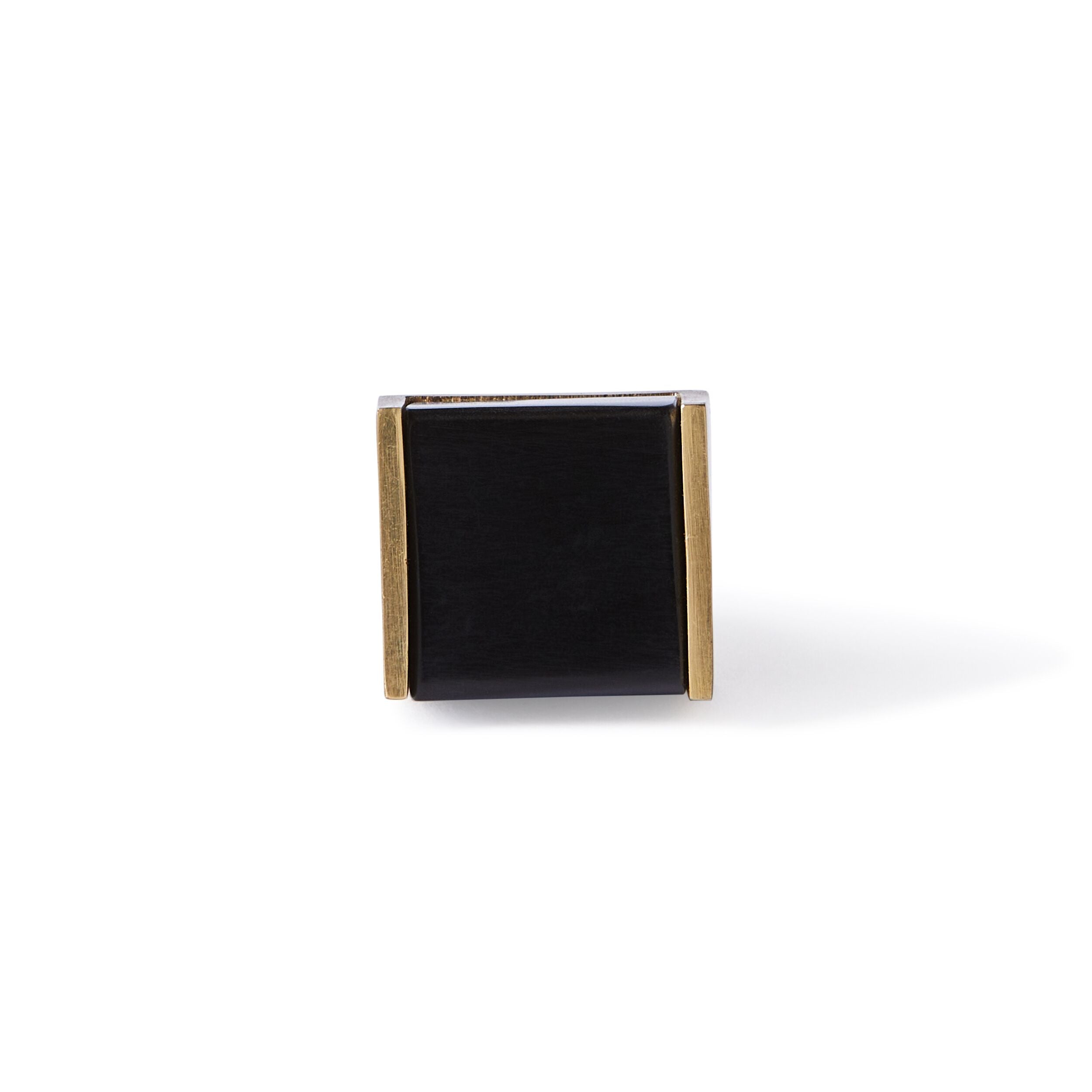 Dax Noir Cube Knob with Trim 2.9cm