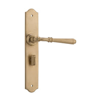 6640P Door Lever Reims Privacy Pair Satin Brass H240xW40xP70mm