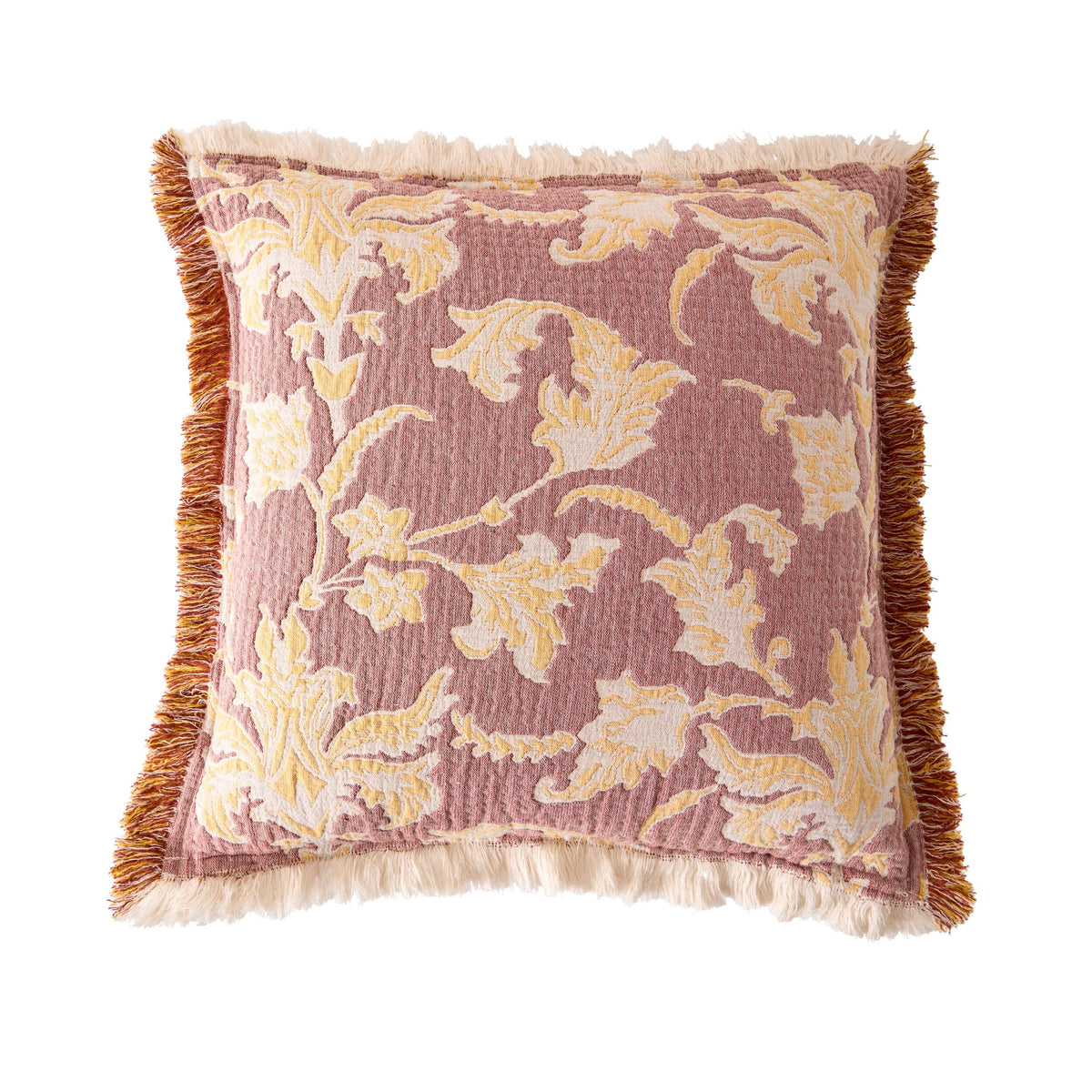 Jacquard Garden Cotton Cushion 50x50cm Brocade