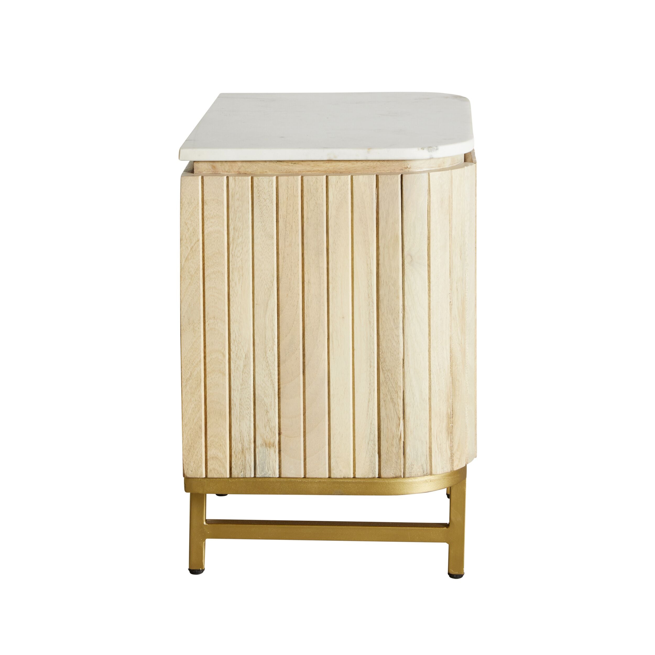 Deva Bedside with Marble Top Natural