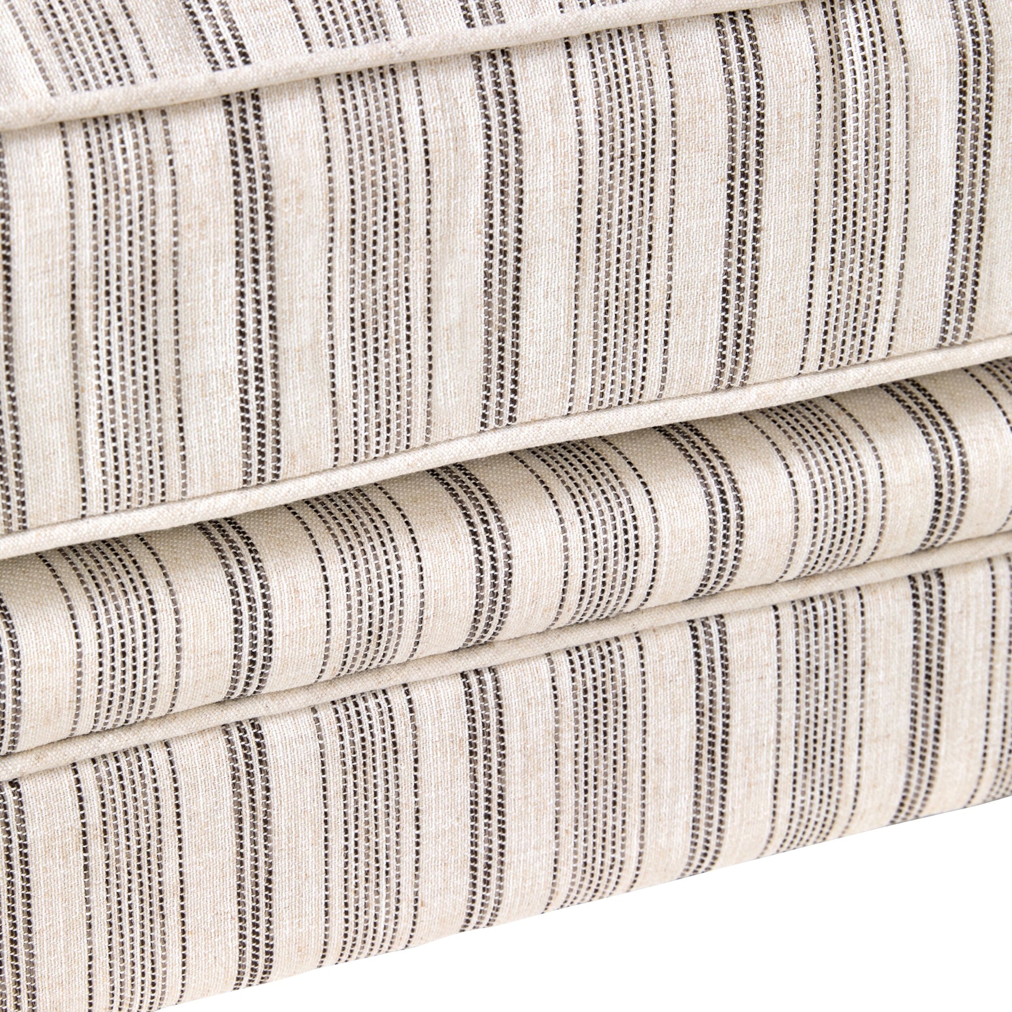 Lisette Ottoman Linen Stripe