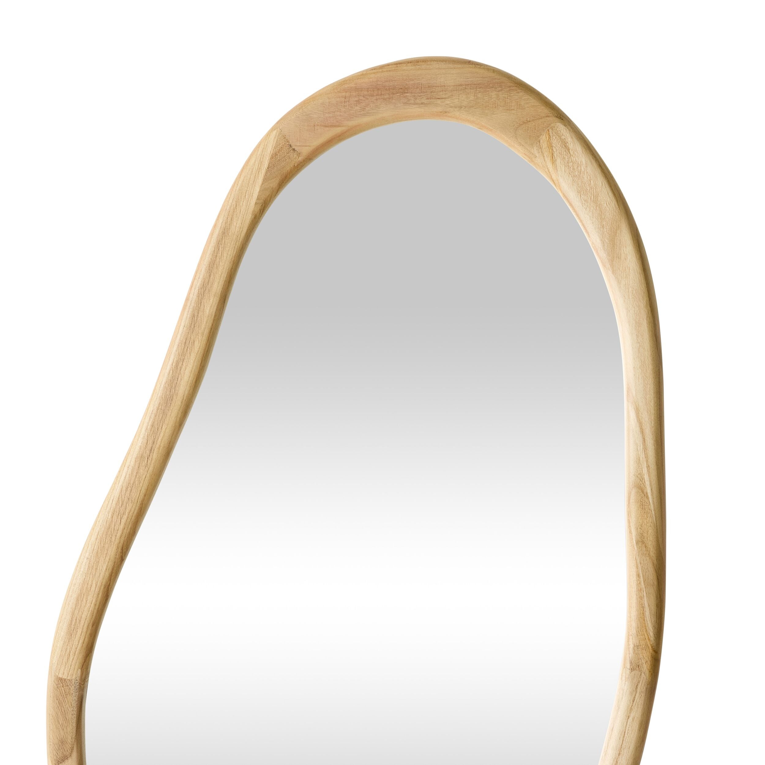 Fluid Wooden Wall Mirror 118x58cm