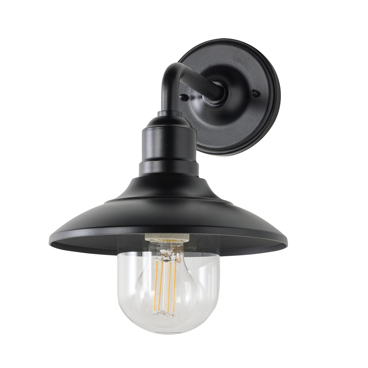 Cody 1 Light Exterior Wall Bracket Black