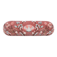 Freya Embroidered Bench Rose Pink Velvet