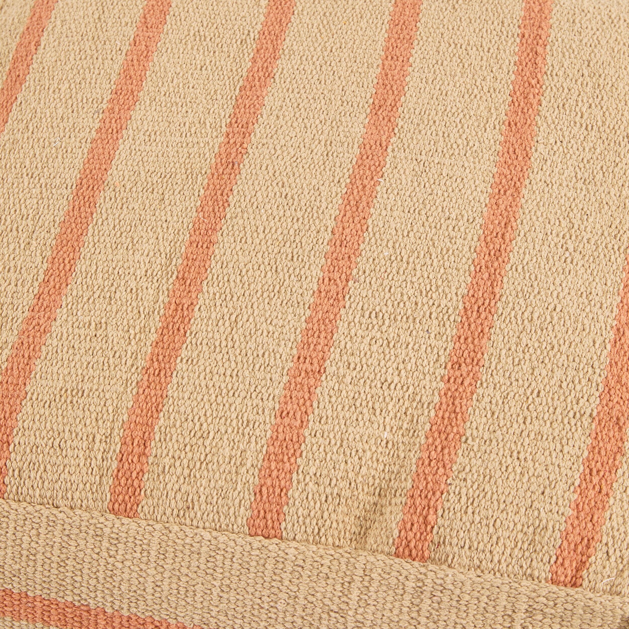 Arizona Square Fringed Pouf Natural