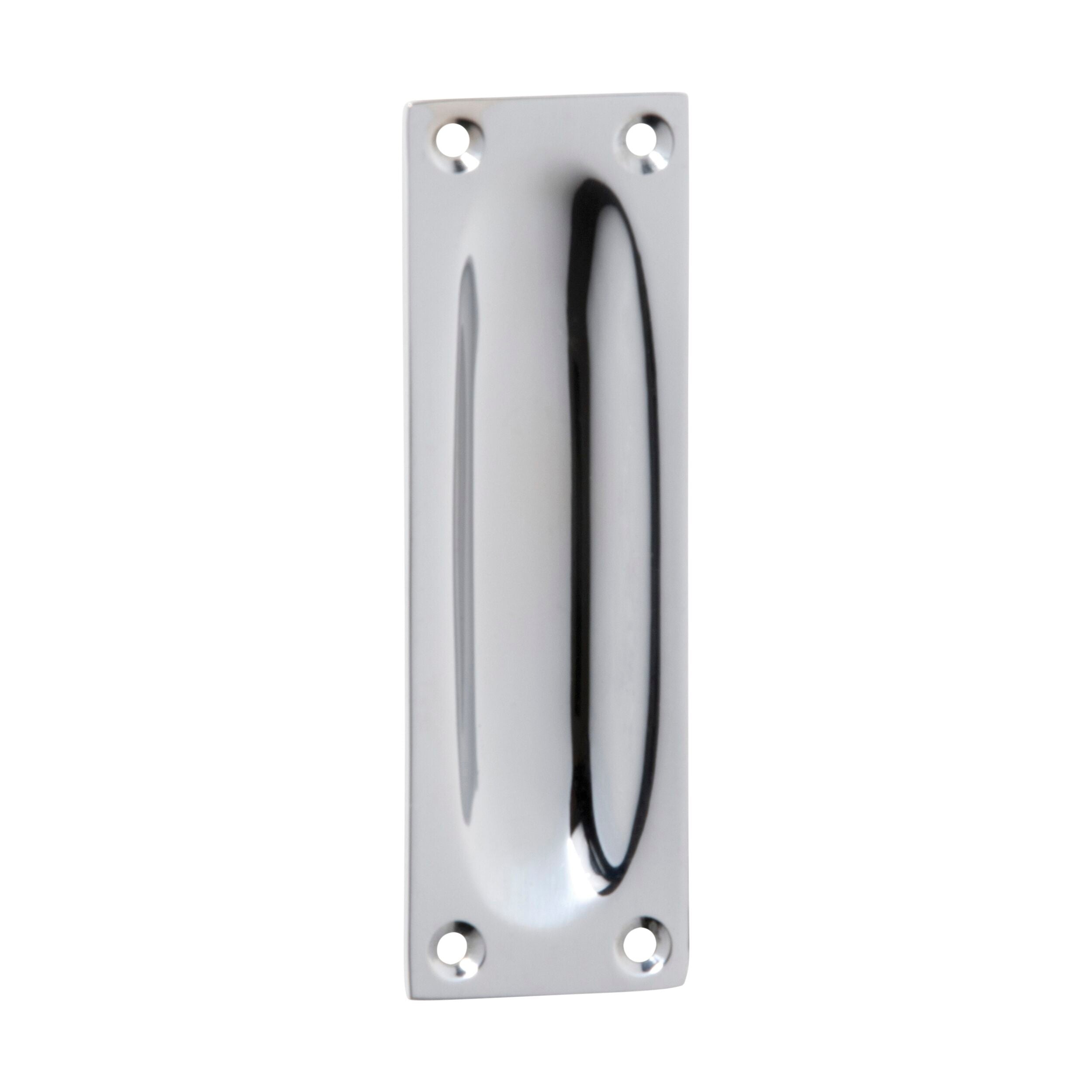 1586 Sliding Door Pull Classic Small Satin Chrome H88xW28mm