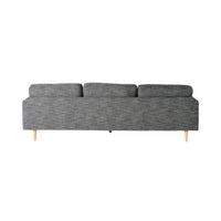 Boden 3 Seater Sofa with Reversible Chaise Alaska Charcoal