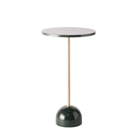 Vaani Green Marble Round Side Table 36x64cm