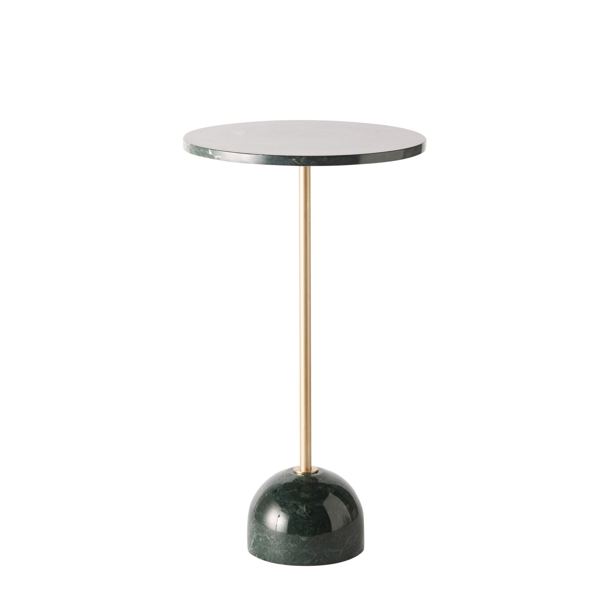 Vaani Green Marble Round Side Table 36x64cm